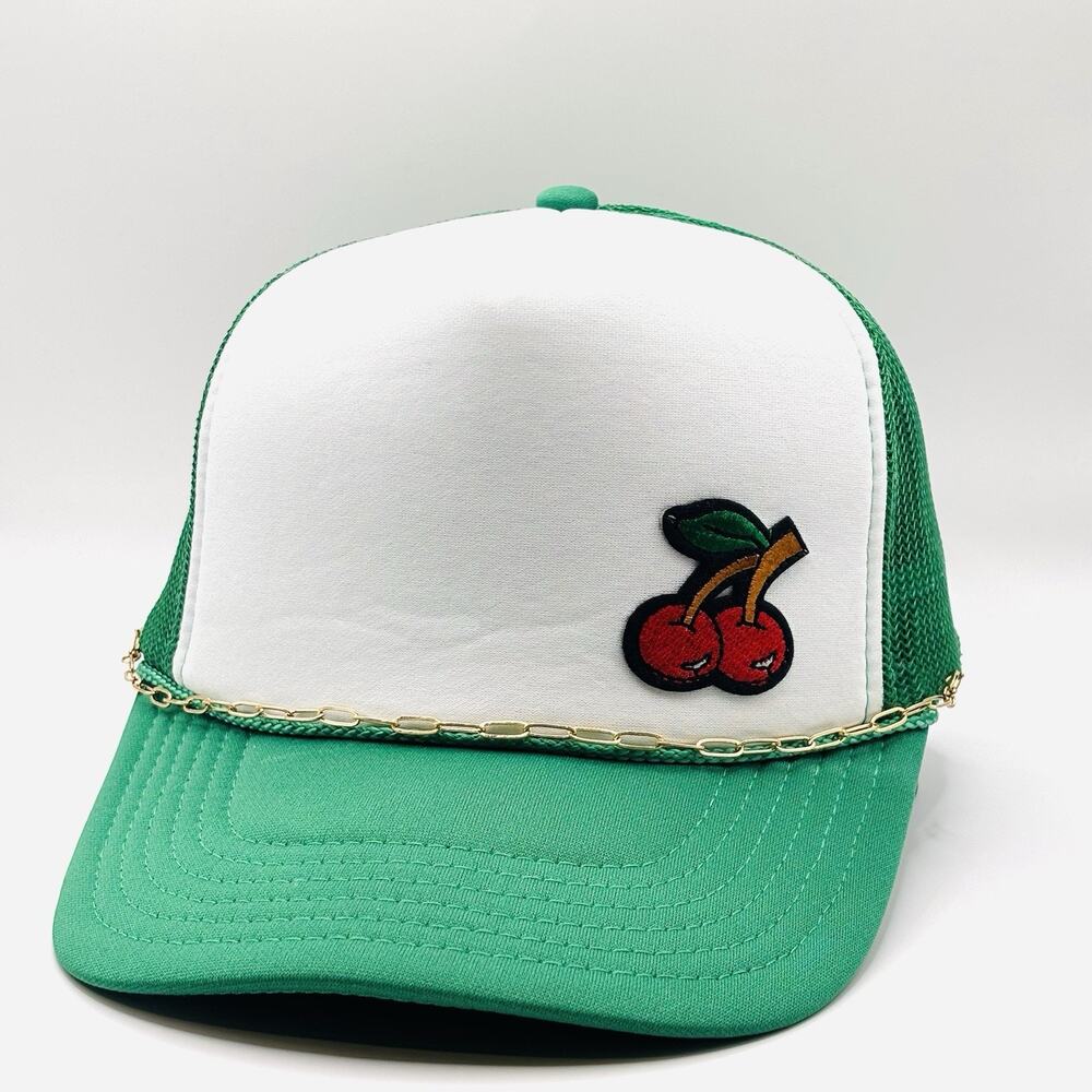 Cherry Patch Hat Cap SnapBack Rope Trucker Adult Multicolor OTTO